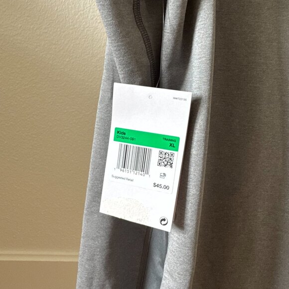 NWT Nike Pro Warm Long Sleeve Top Grey XL Youth Performance - Picture 13 of 14